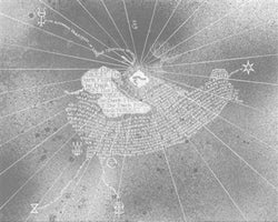 Kunstdruck Harry Potter Marauders Map inky 40x50cm