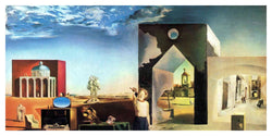 Kunstdruck Salvador Dali - Banlieue de la Ville 100x50cm