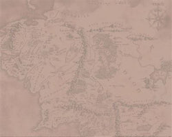 Kunstdruck The Lord of the Rings Middle Earth 40x50cm