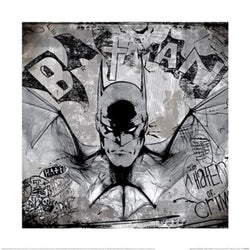 Kunstdruck WB100 Batman Hater of Crime 40x40cm