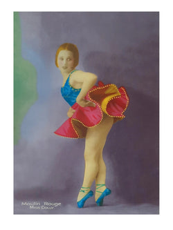 Kunstdruck - Moulin Rouge Miss Dolly 30x40cm