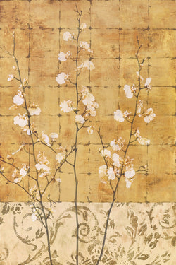 Kunstdruck Chris Donovan - Blossoms in Gold II 62x93cm