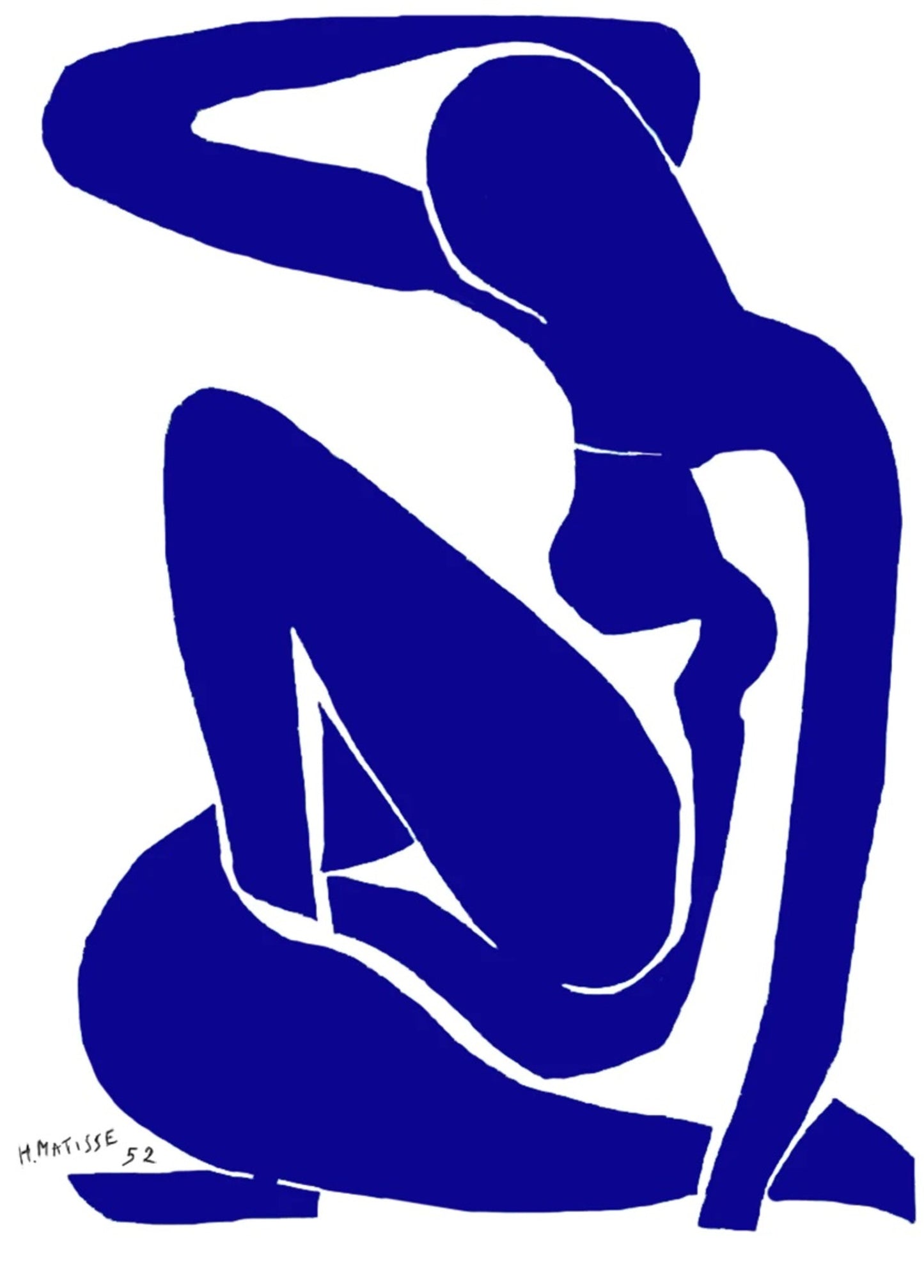 Kunstdruck Henri Matisse - Nu bleu I 60x80cm