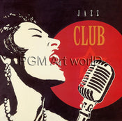 Kunstdruck Marco Fabiano - Jazz Club 70x70cm