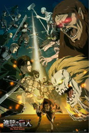 Poster Attack on Titan Paradis vs Marley 61x91,5cm