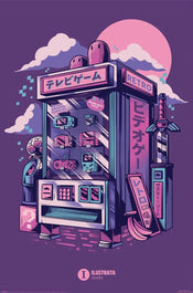 Poster Ilustrata Retro Vending Machine 61x91,5cm