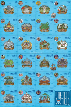 Poster One Piece Log Itinerary 61x91,5cm