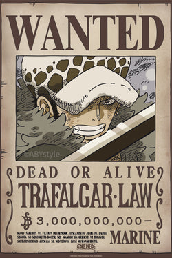 Poster One Piece Wanted Law Wano 38x52cm