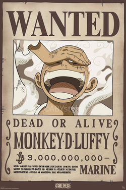 Poster One Piece Wanted Luffy Wano 61x91,5cm