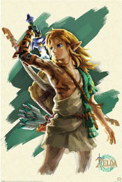 Poster The Legend of Zelda Tears of the Kingdom Link Unleashed 61x91,5cm