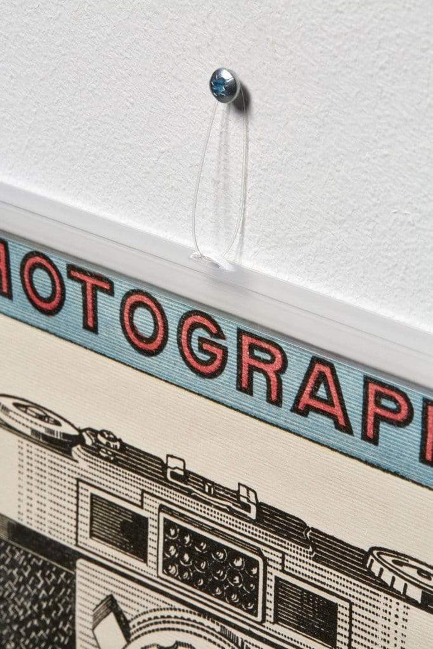 Posterhänger 90cm Transparent - Posterleiste mit Aufhängauge