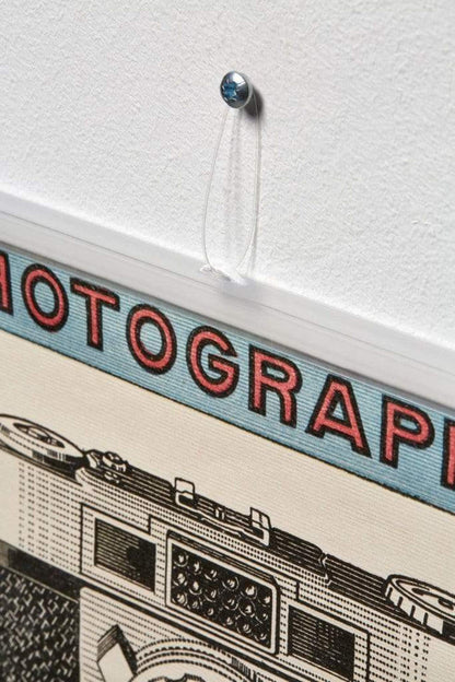 Posterhänger 90cm Transparent - Posterleiste mit Aufhängauge