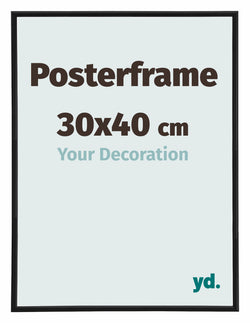 Posterrahmen 30x40cm Schwarz Matt Kunststoff Paris