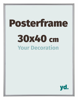 Posterrahmen 30x40cm Silber Hochglanz Kunststoff Paris