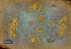 Poster World of Warcraft Map 91,5x61cm