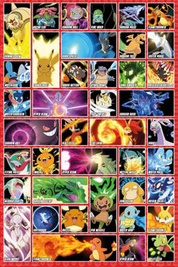 Poster Pokemon Moves 61x91,5cm
