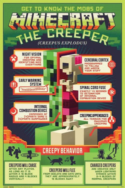 Poster Minecraft Creepy Behavior 61x91,5cm
