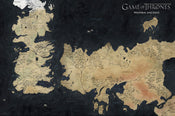 Poster Game of Thrones Westeros Map 91,5x61cm
