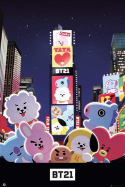 Poster BT21 Times Square 61x91,5cm