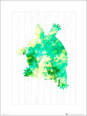 Kunstdruck Seaside Turtle Green 24x30cm
