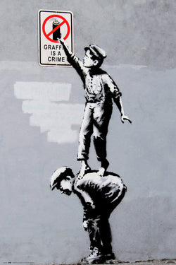 Poster Brandalised Grafitti is a Crime 61x91,5cm