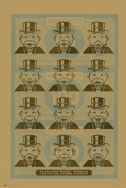 Poster Monopoly Facial Fashion 61x91,5cm