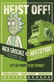 Poster Rick and Morty Season 4 Heist Off 61x91,5cm