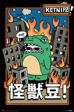 Poster Ketnipz Beanzilla 61x91,5cm