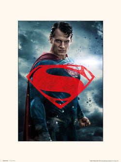 Kunstdruck DC Batman V Superman Superman Glyph 30x40cm