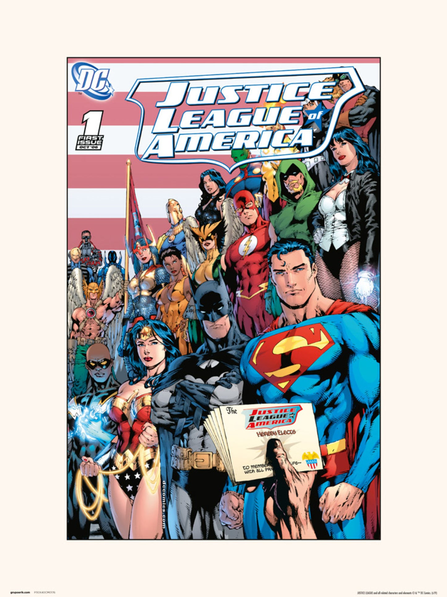 Kunstdruck DC Comics Justice Leage of America Volume 2 No.1 30x40cm