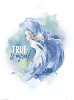 Kunstdruck Disney Frozen II Elsa And Horse True To Myself 30x40cm