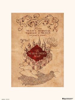 Kunstdruck Harry Potter The Marauders Map 30x40cm