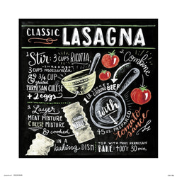 Kunstdruck Lily And Val Classic Lasagna 30x30cm