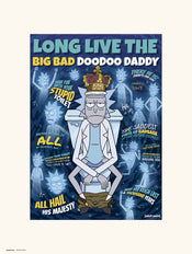 Kunstdruck Rick And Morty Doodoo Daddy 30x40cm