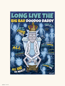 Kunstdruck Rick And Morty Doodoo Daddy 30x40cm