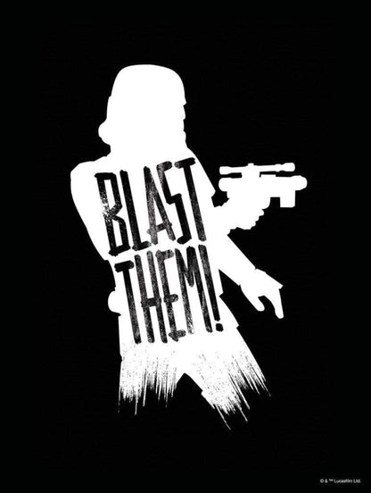 Kunstdruck Star Wars Silhouette Quotes Stormtrooper 30x40cm