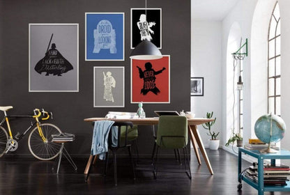 Kunstdruck Star Wars Silhouette Quotes Vader 50x70cm