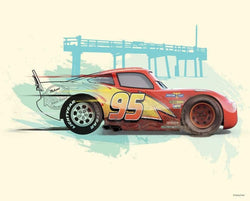 Kunstdruck Cars Lightning McQueen 50x40cm