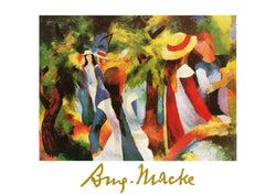 Kunstdruck August Macke - Ragazze sotto gli alberi 70x50cm