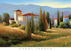 Kunstdruck Carol Jessen - Blue Shadow in Tuscany I 91x66cm