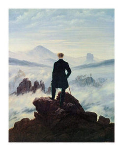 Kunstdruck Caspar David Friedrich - Der Wanderer im Nebelmeer 70x90cm