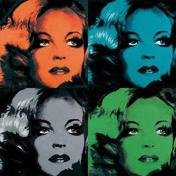 Kunstdruck Günter Edlinger - Romy Schneider 80x80cm
