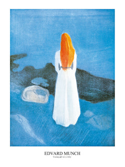 Kunstdruck Edvard Munch - Young girl on a Jetty 60x80cm