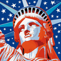 Kunstdruck Vladimir Gorsky - Statue of Liberty 85x85cm
