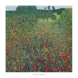 Kunstdruck Gustav Klimt - Campo di papaveri 70x70cm