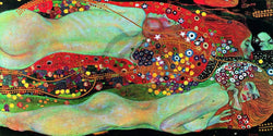 Kunstdruck Gustav Klimt - Wasserschlangen II 100x50cm
