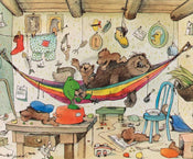 Kunstdruck Janosch - Bären Familie 58x48cm