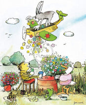 Kunstdruck Janosch - Blumenregen 48x58cm