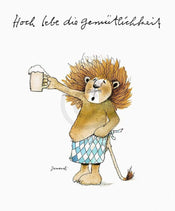 Kunstdruck Janosch - Gemütlichkeit 48x58cm