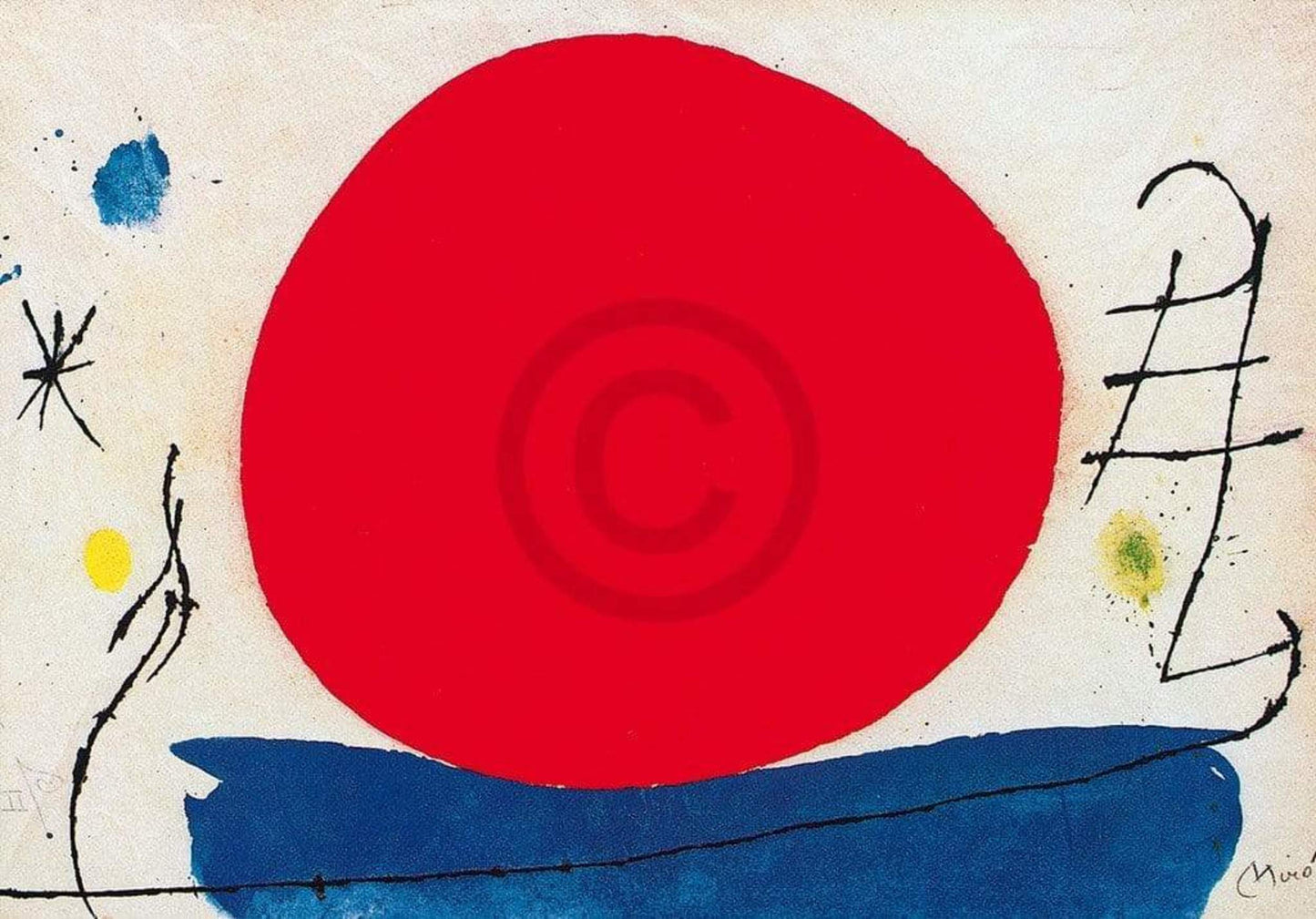 Kunstdruck Joan Miro - Senza titolo 100x70cm